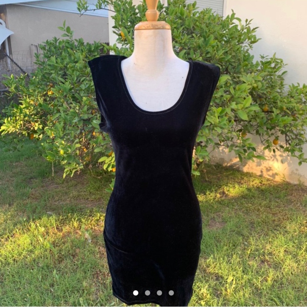 Material Girl Velvet Little Black Dress